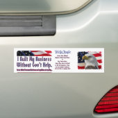 Ik bouwde mijn bedrijf, wij de mensen bumpersticker (Op auto)