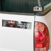 IK BRAK NIET VOOR HIPPIE'S! BUMPERSTICKER (Op Truck)