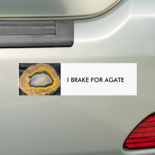 IK BRAK VOOR AGATE-bumpersticker Bumpersticker (Op auto)