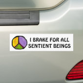 IK BRAK VOOR ALLE SENTIËLE BEDRIJVEN BUMPERSTICKER (Op auto)