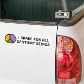 IK BRAK VOOR ALLE SENTIËLE BEDRIJVEN BUMPERSTICKER (Op Truck)