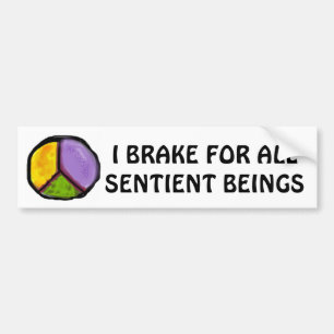 IK BRAK VOOR ALLE SENTIËLE BEDRIJVEN BUMPERSTICKER