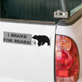 IK BRAK VOOR BEREN BUMPERSTICKER (Op Truck)