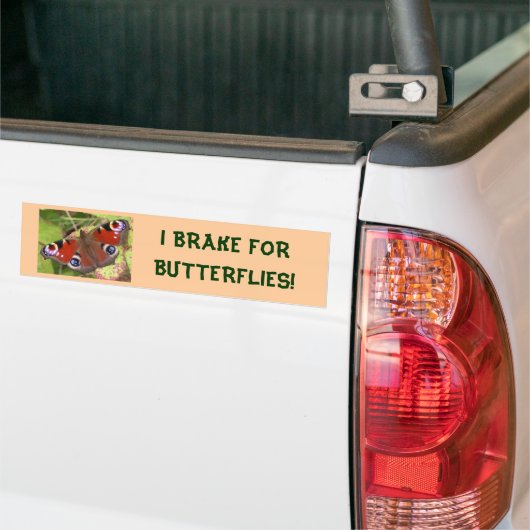 IK BRAK VOOR BOTERFLIES-bumpersticker Bumpersticker (Op Truck)