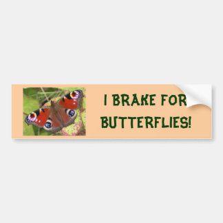 IK BRAK VOOR BOTERFLIES-bumpersticker Bumpersticker