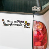 IK BRAK VOOR BOTERFLIES-Waterverf Bumpersticker (Op Truck)