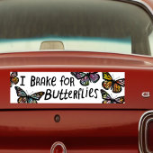 IK BRAK VOOR BOTERFLIES-Waterverf Bumpersticker