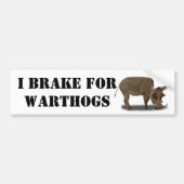 IK BRAK VOOR WARTHOGS BUMPERSTICKER (Voorkant)