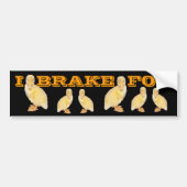 IK BRAKE VOOR Gele Duckige Foto gepersonaliseerd Bumpersticker (Voorkant)