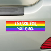 IK BRAKE VOOR HOT GUYS BUMPERSTICKER (Op auto)