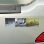 IK BREAK AAN WILDLIFE BUMPERSTICKER (Op auto)