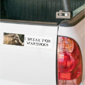 IK BREAK NAAR WARTHOGS BUMPERSTICKER (Op Truck)