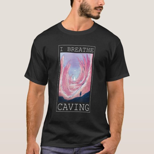 Ik breek de Caving Cave Explorer af T-shirt (Voorkant)