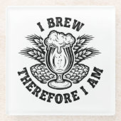 Ik breek dus ik ben glazen onderzetter (Voorkant)