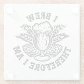 Ik breek dus ik ben glazen onderzetter (Achterkant)