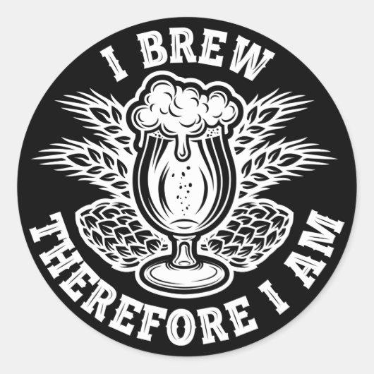 Ik breek dus ik ben ronde sticker (Voorkant)