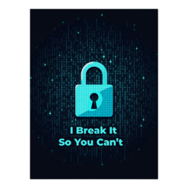 Ik breek het, dus je kunt het niet perfect poster