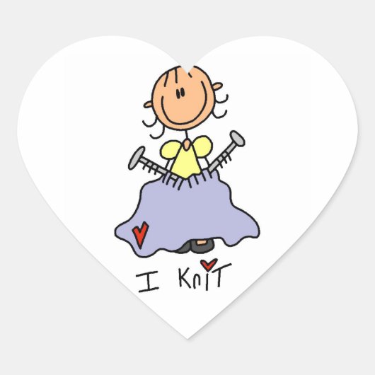 Ik Brei Hart Sticker (Voorkant)