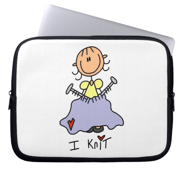 Ik Brei Laptop Sleeve (Voorkant)