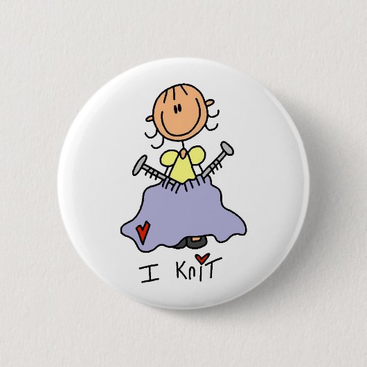 Ik Brei Ronde Button 5,7 Cm (Voorkant)