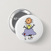 Ik Brei Ronde Button 5,7 Cm (Voorkant /achterkant)