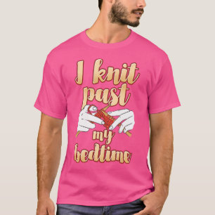 Ik Brei Voorbij Mijn Bedtijd Ontwerp Voor Een Hand T-shirt