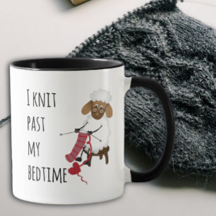 Ik Brei Voorbij Mijn Slaapdtijd Schapen Breiliefhe Mok