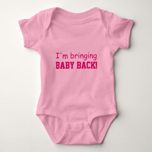 IK BRENG BABY BACK PINK BABY CREEPER ROMPER (Voorkant)