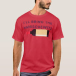 Ik breng de Manishewitz Funny Jewish Hanukkah mee T-shirt<br><div class="desc">Ik breng de Manishewitz Funny Jewish Hanukkah mee.</div>