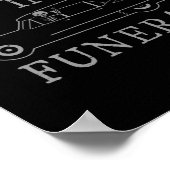 Ik Breng De Pret In Dodenwagen Skelet Grappig Hal Poster (Hoek)