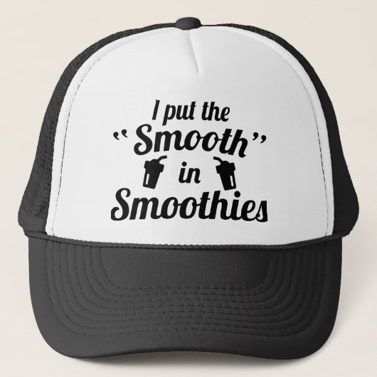 Ik Breng De Zachtheid In Smoothies Trucker Pet (Voorkant)