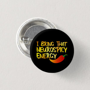 Ik breng die neurospicy Energy Cool Neurospicy ADH Ronde Button 3,2 Cm