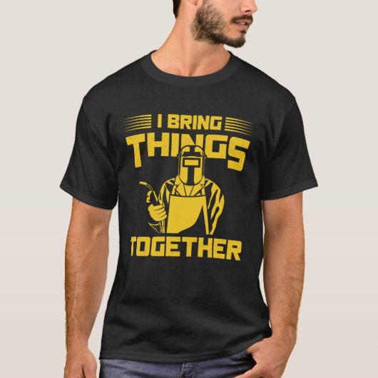 Ik breng dingen samen lassen metaalarbeider Pullo T-shirt (Voorkant)