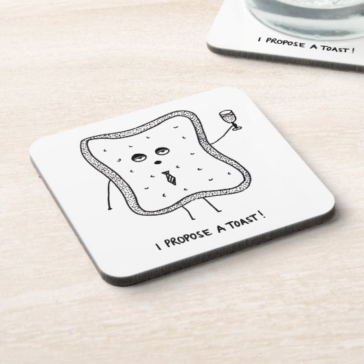 Ik breng een toost drankjes onderzetter (Linkerzijde)