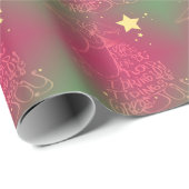 "Ik breng je tiendensen" Angel Pink en Green Cadeaupapier (Rol Hoek)