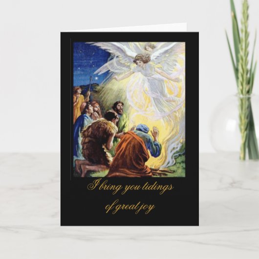 Ik breng jullie berichten van grote vreugde feestdagen kaart (Voorkant)