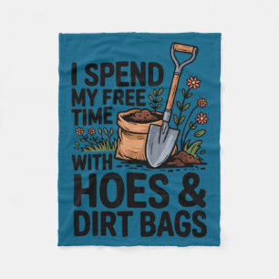 Ik breng mijn tijd door met hoeren en tuinslangen fleece deken