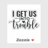 Ik breng ons naar Troebel Sticker (Vel)