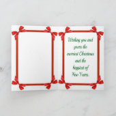 Ik breng u de Tijding van Kerstmis Feestdagen Kaart (Binnen)