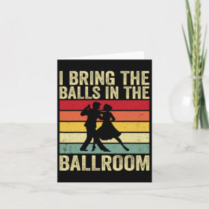 Ik breng ze naar de balzaal - Retro Ballroom Dance Kaart