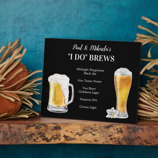 IK BREWS ・ PERSONALIZE deze Drink van de Handteken Fotoplaat (Zijkant)