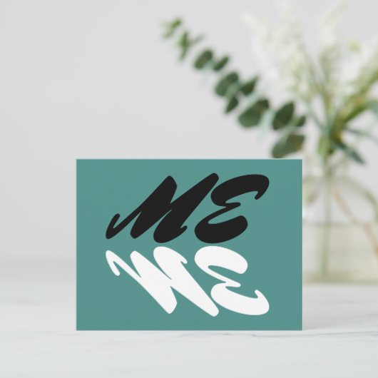 Ik. Briefkaart (Staand voorkant)