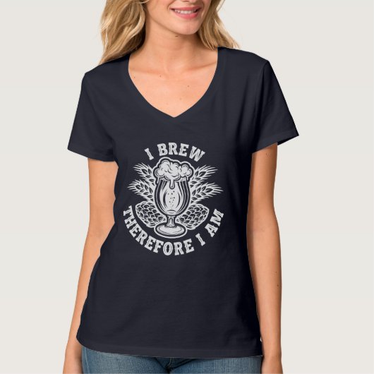 Ik Brouw Dus Ik Ben T-shirt (Voorkant)