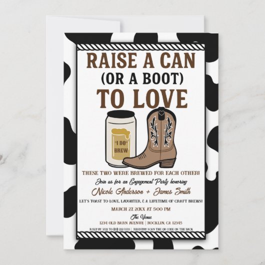 "Ik Brouw" Land Westerne Betrokkenheid Partij Kaart (Voorkant)