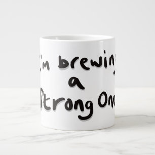 Ik brouwen een sterke grote koffiekop