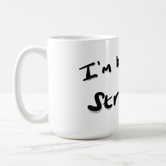 Ik brouwen een sterke koffiemok (Links)