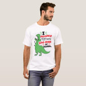 Ik brulde mijn weg door 100 Dagen van School Dino T-shirt (Voorkant volledig)