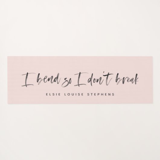 Ik buig zodat ik geen yoga mat breek. (Achterkant (horizontaal))