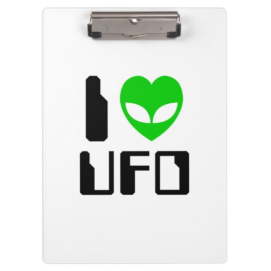 Ik buitenaards hart UFO Klembord (Voorkant)