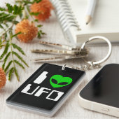 Ik buitenaards hart UFO Sleutelhanger (Voorkant Rechts)